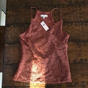 Brand new lace tank top